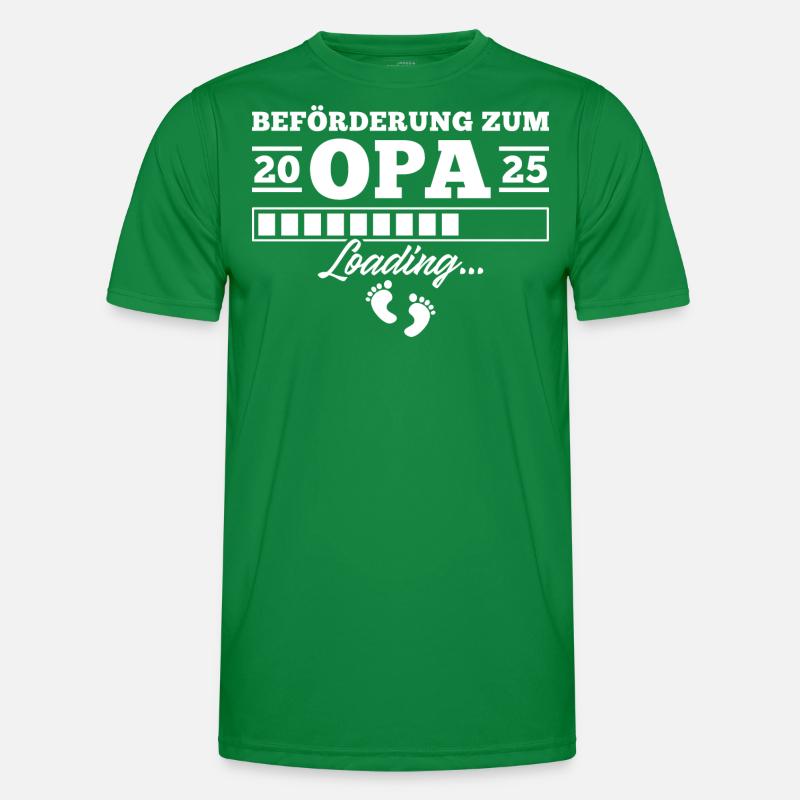 Werdender Opa 2025 Loading Männer Funktions-T-Shirt