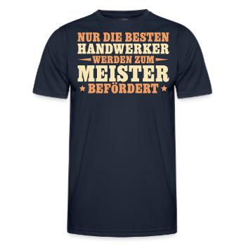 Die besten Handwerker werden Meister - Männer Funktions-T-Shirt - Navy - Vorne - AI Model Male 178 dark (178cm)
