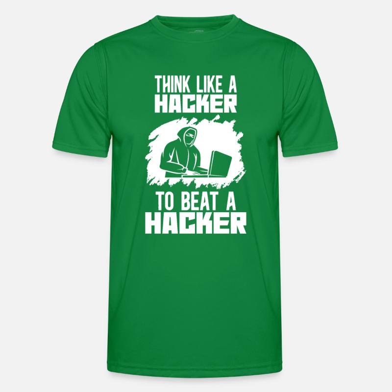 Hacker und Cyber Security - Ethical Hacking Männer Funktions-T-Shirt