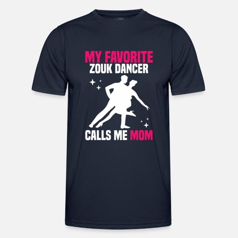 Zouk - Tanz mit Zouk-Tänzer von Zouk-Lehrer - Männer Funktions-T-Shirt - Navy