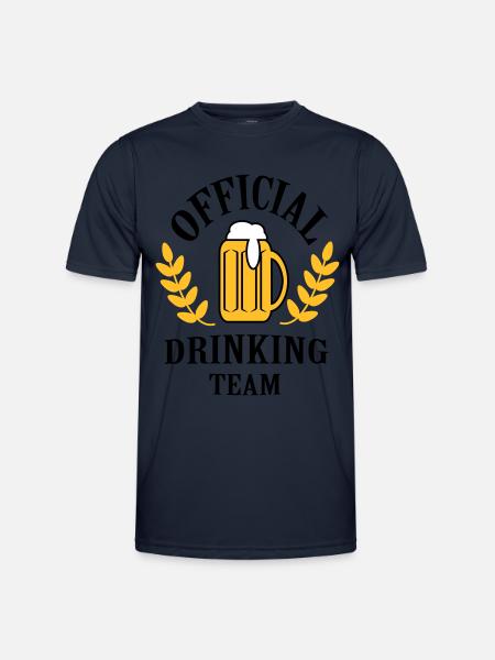 official_drinking_team - Männer Funktions-T-Shirt - Navy