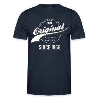 Original 1968 - Männer Funktions-T-Shirt - Navy - Vorne - AI Model Male 178 dark (178cm)