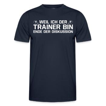 Sportverein Ende der Diskussion Fußballtrainer - Männer Funktions-T-Shirt - Navy - Vorne - AI Model Male 178 dark (178cm)