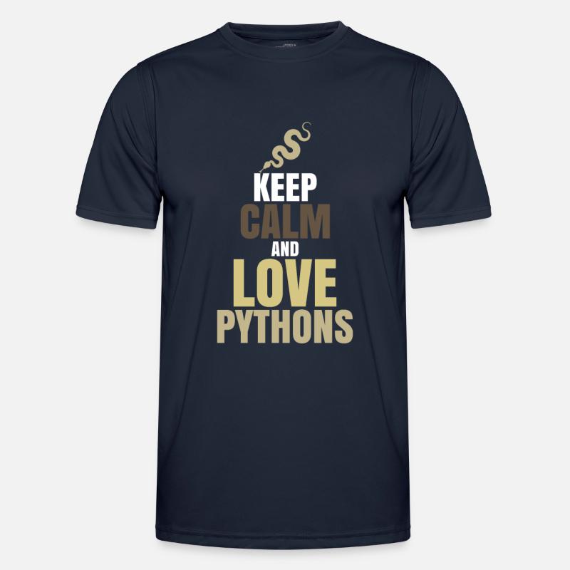 Python - Männer Funktions-T-Shirt - Navy