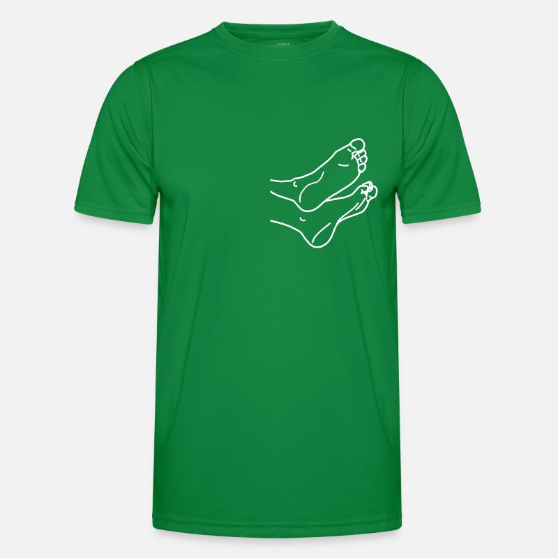 Feet white Men's Functional T-Shirt