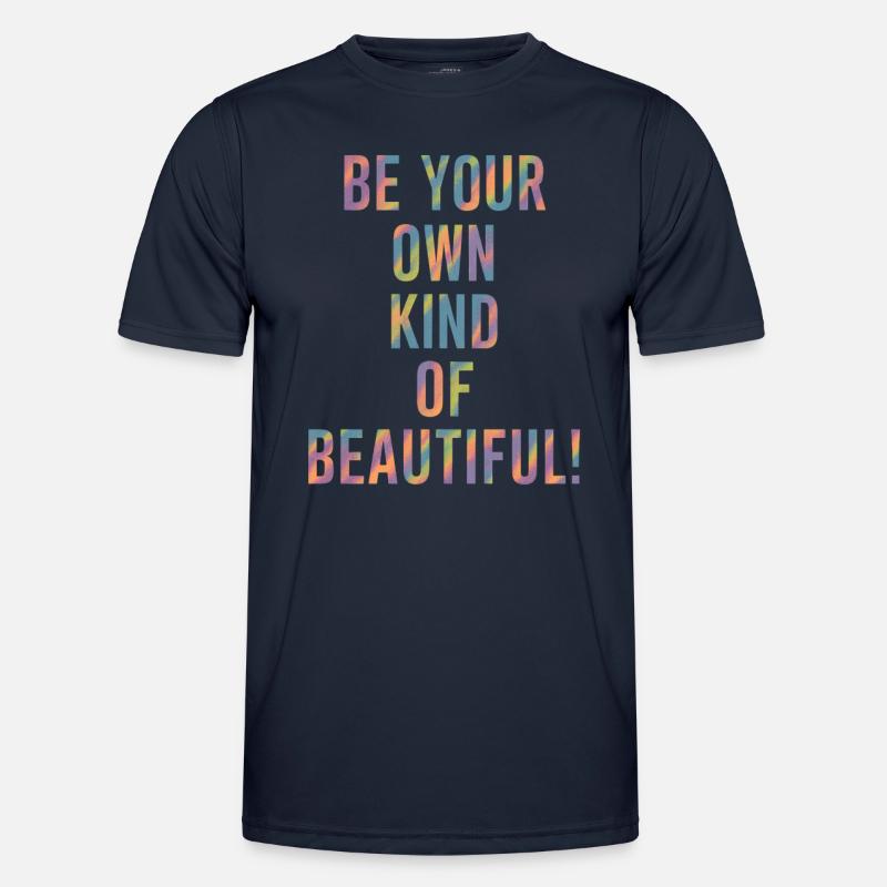 Sei Dein Eigenes Schönheitsideal - Männer Funktions-T-Shirt - Navy