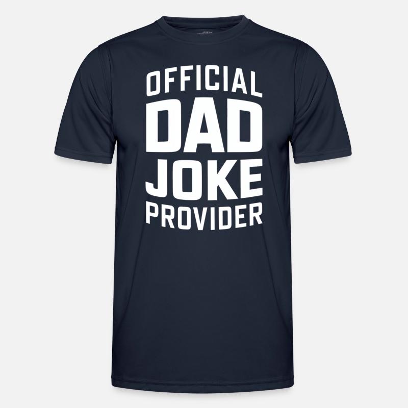 Offizieller Dad Joke Versorger - Männer Funktions-T-Shirt - Navy