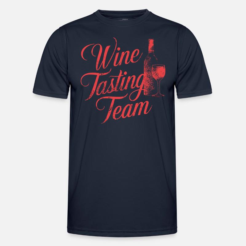 Conception graphique de l’équipe de dégustation de vins T-shirt sport Homme