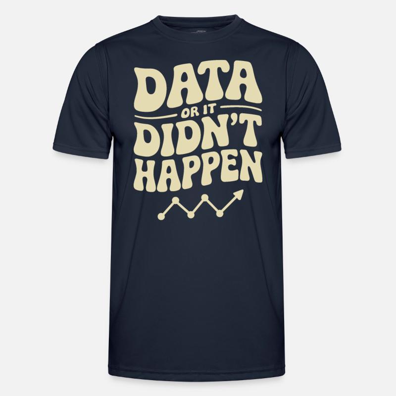 Data Analyst Data Scientist Data - T-shirt sport Homme - bleu marine