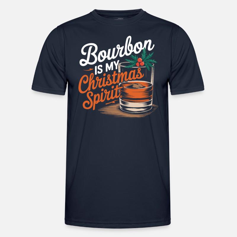 Le bourbon est mon de Noël T-shirt sport Homme