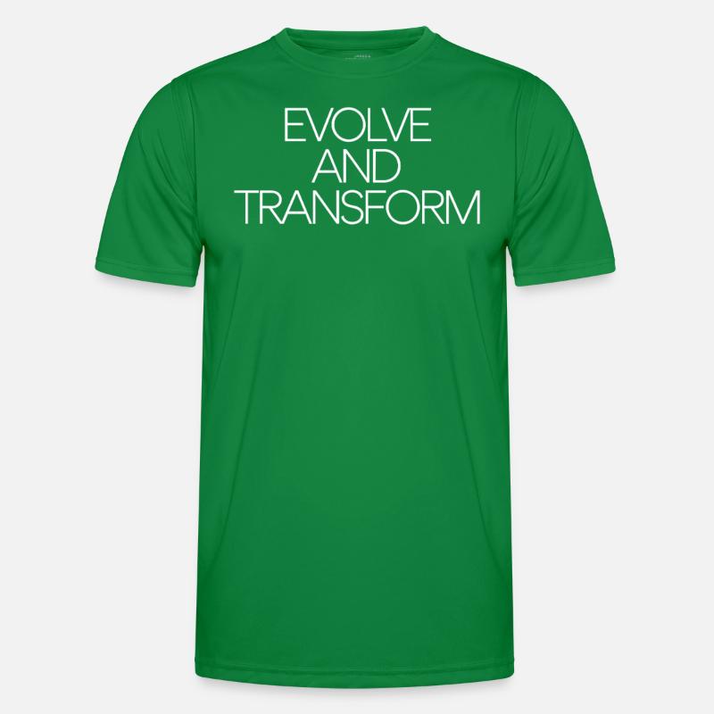 Evolve And Transform Inspirational Men's Functional T-Shirt