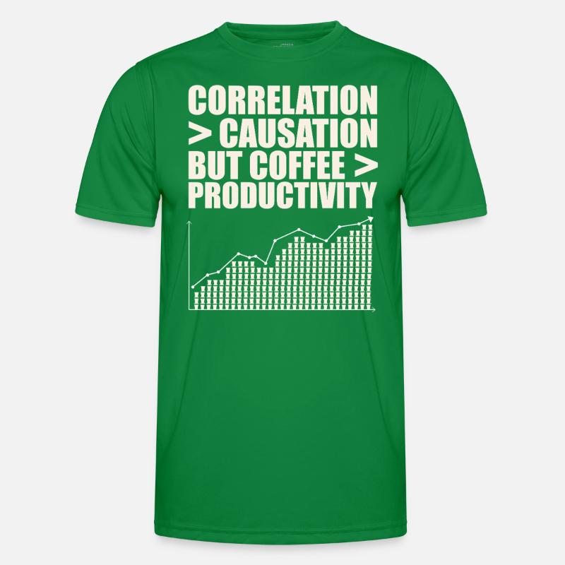 Data Scientists: Correlation Greater Men's Functional T-Shirt