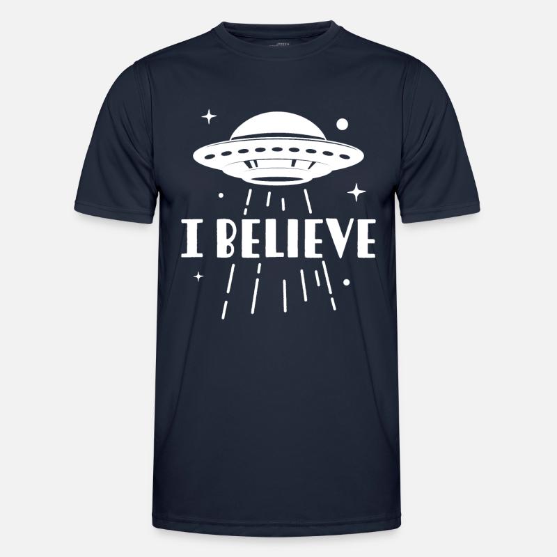 Ich glaube - Männer Funktions-T-Shirt - Navy