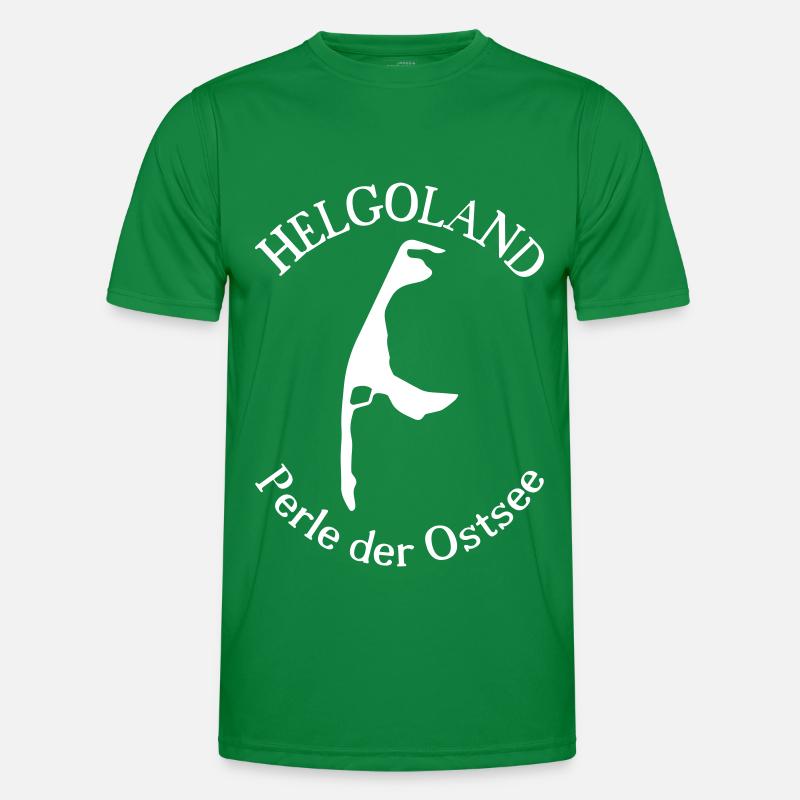 Helgoland oder Sylt - Perle der Ostsee Männer Funktions-T-Shirt