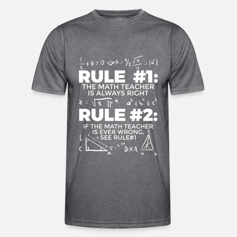 Mathelehrer Mathematik Lehrer Geschenkidee Männer Funktions-T-Shirt