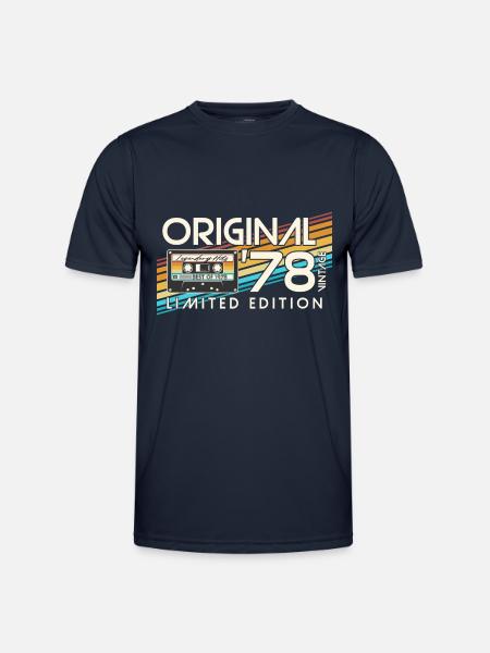 1978 Vintage Jahrgang Retro Geburtstag Geschenk - Männer Funktions-T-Shirt - Navy