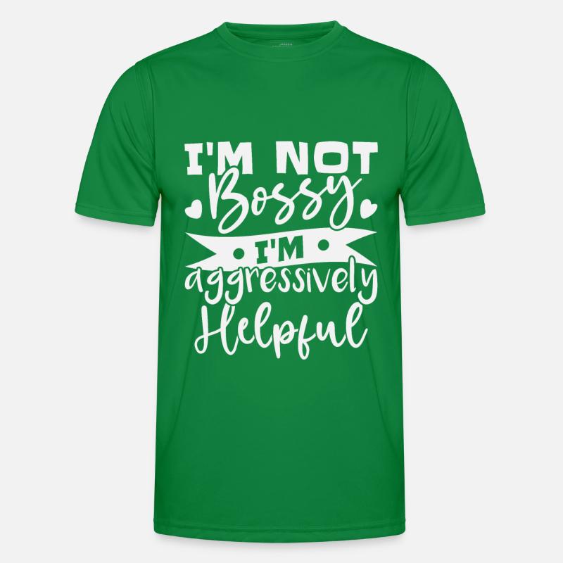 Ich bin nicht herrisch, ich bin aggressiv Männer Funktions-T-Shirt