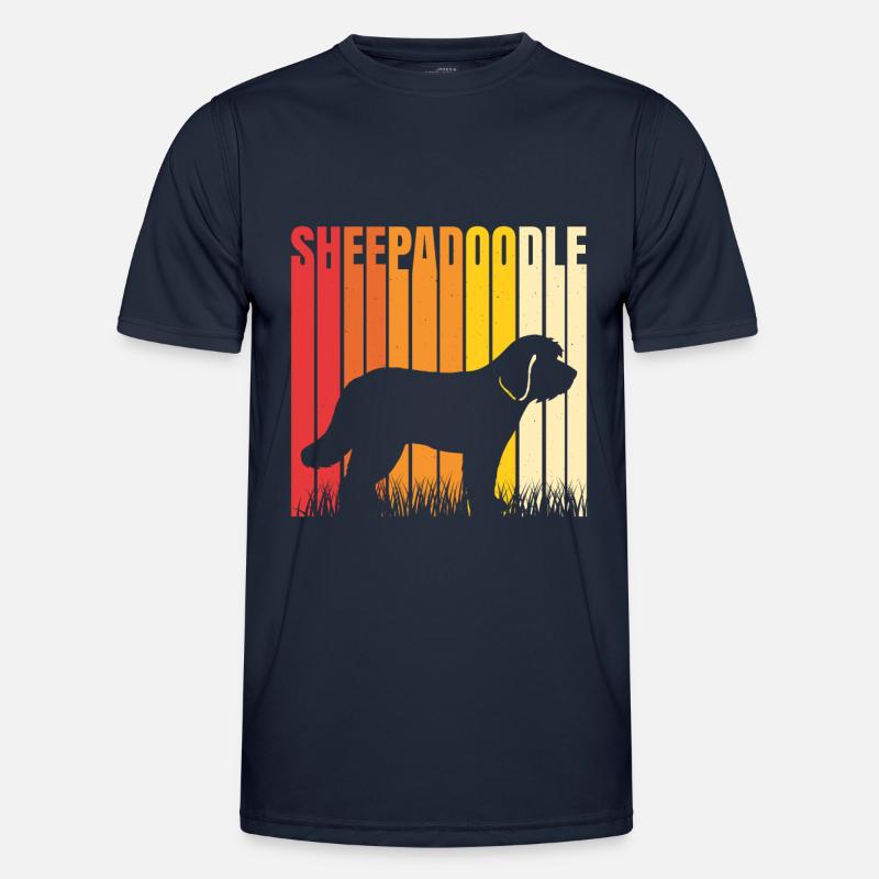 Doodle Mom Sheepadoodle - Men's Functional T-Shirt - navy