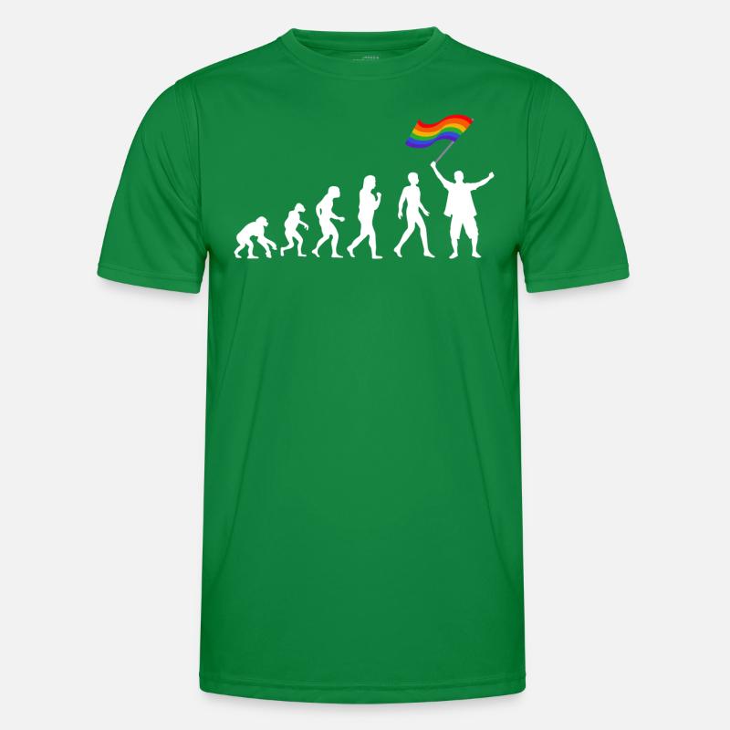 Evolution, Stolz, LGBTQIA+ Männer Funktions-T-Shirt