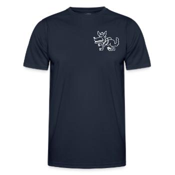 Anti-zoo Seize Blancs - T-shirt sport Homme - bleu marine - Devant - AI Model Male 178 dark (178cm)