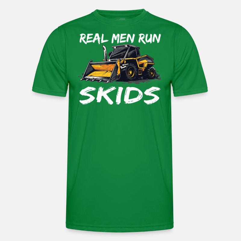 Skid steer loader enthusiasts Men's Functional T-Shirt