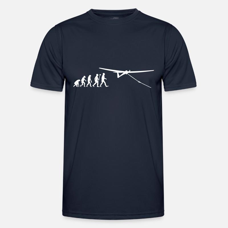 evolution gliding glider pilot - Men's Functional T-Shirt - navy