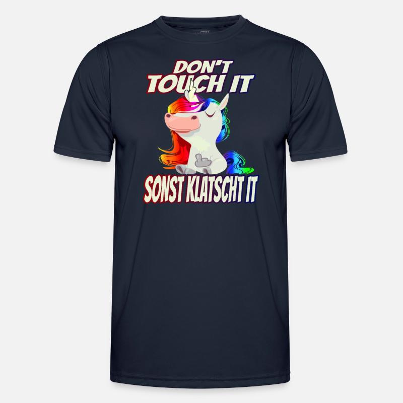 Don't Touch it otherwise Claps it - Rainbow Men's Functional T-Shirt