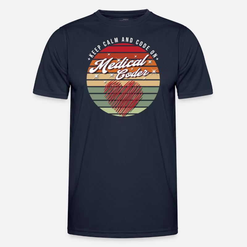 Medical Assistant - Medical Coder - Men's Functional T-Shirt - navy