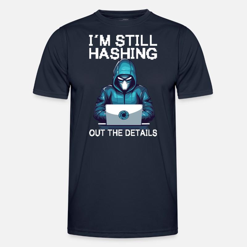 Ethischer Hacking -Analyst Ethische - Männer Funktions-T-Shirt - Navy