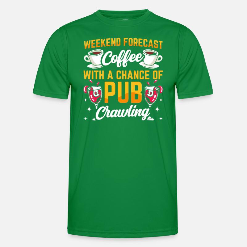 Crawled Pub Crawl Alcohol Drinking Men's Functional T-Shirt