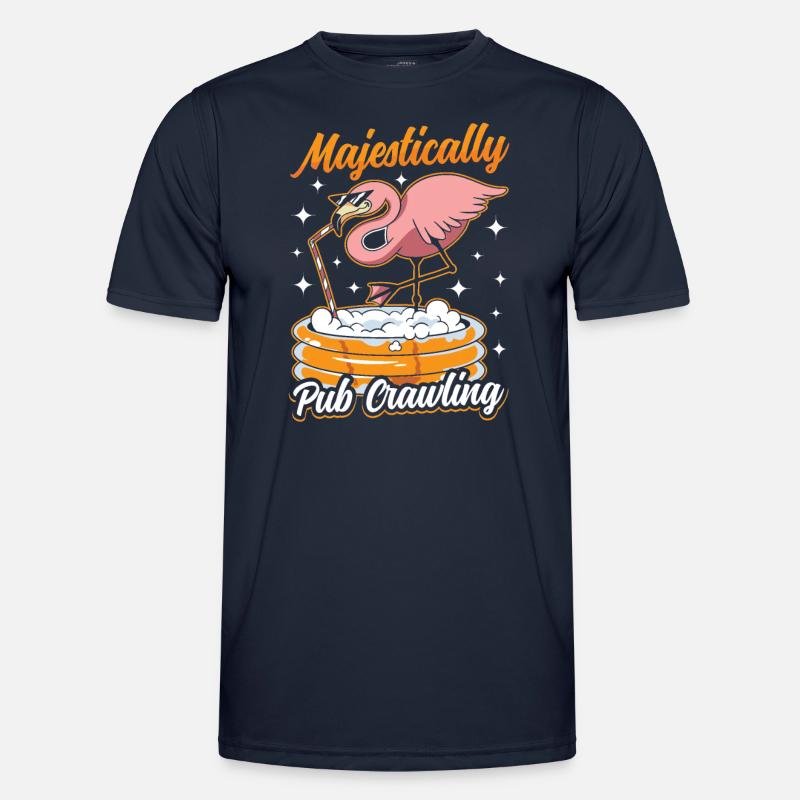 Crawled Pub Crawl Alcohol Drinking Men's Functional T-Shirt