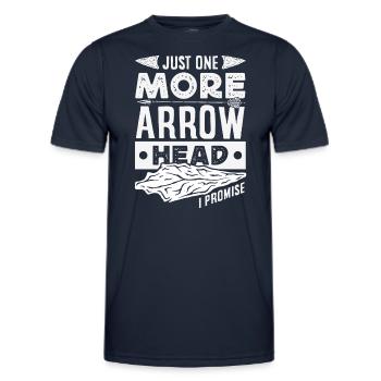 Pointe de flèche Chasseur Tir à l’arc Pointe de flèche - T-shirt sport Homme - bleu marine - Devant - AI Model Male 178 dark (178cm)