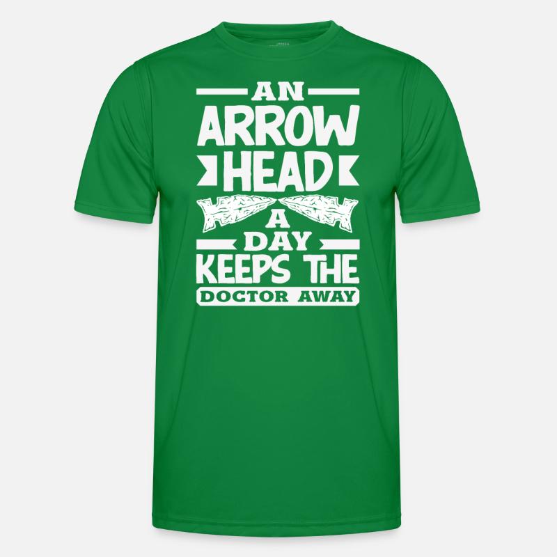 Pointe de flèche Chasseur Tir à l’arc Pointe de flèche T-shirt sport Homme