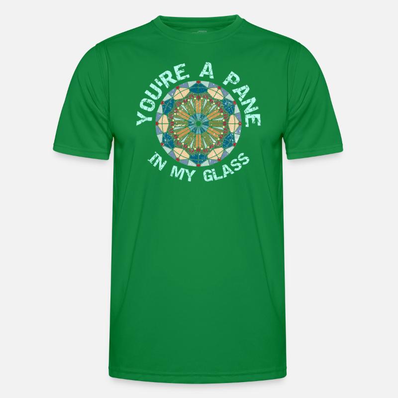Drôle de vitrail T-shirt sport Homme