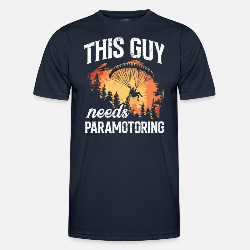 Paramotoring paramotoring - Men's Functional T-Shirt - navy