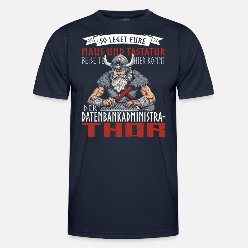 Datenbankadministrathor Codierung Datenanalyst - Männer Funktions-T-Shirt - Navy
