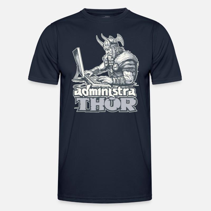 Viking Databaseadministra-thor Nerdy - Men's Functional T-Shirt - navy