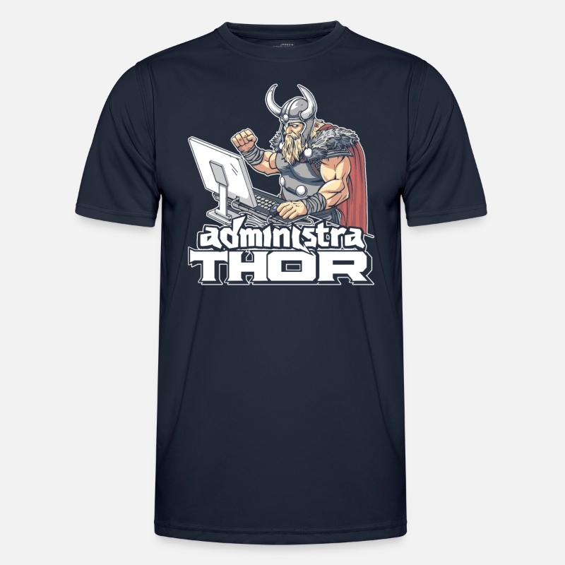 Viking Databaseadministra-thor Nerdy - Men's Functional T-Shirt - navy