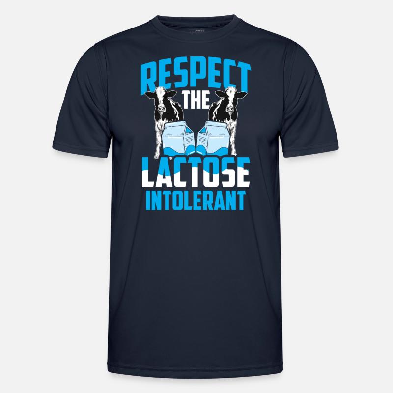 Laktosetolerant Oder Laktoseintolerant - Männer Funktions-T-Shirt - Navy