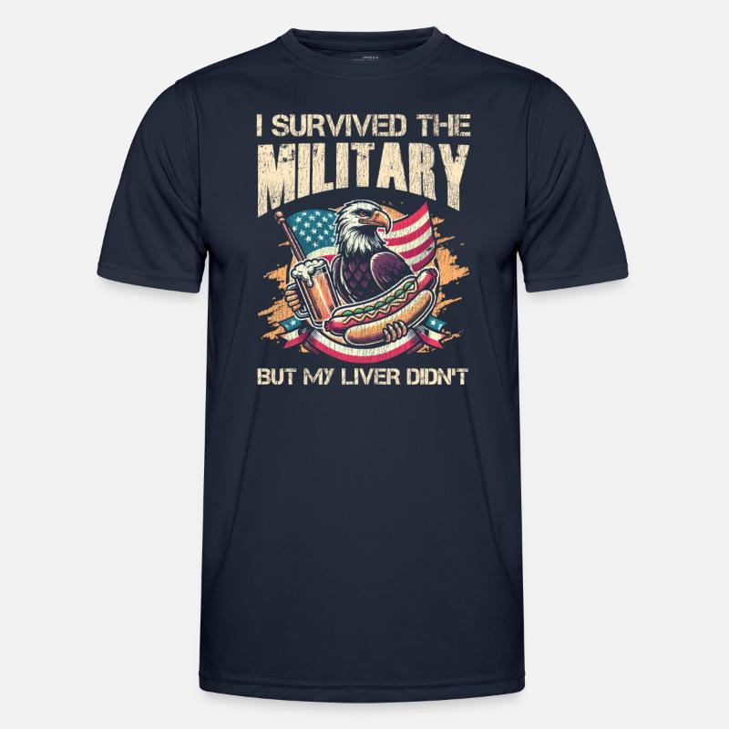 Veteran Medicated Dysfunctional - Men's Functional T-Shirt - navy