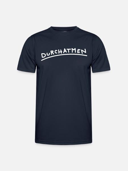 atmen - Männer Funktions-T-Shirt - Navy