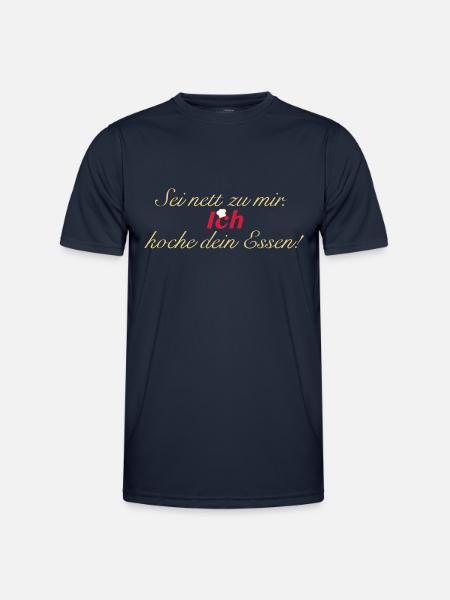 ich_koche_dein_essen - Männer Funktions-T-Shirt - Navy
