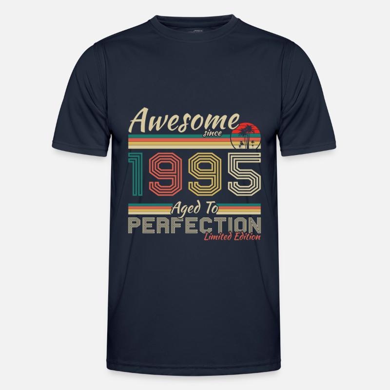1995 Vintage Retro fødselsdagsgave - Funktionsshirt til herrer - marineblå