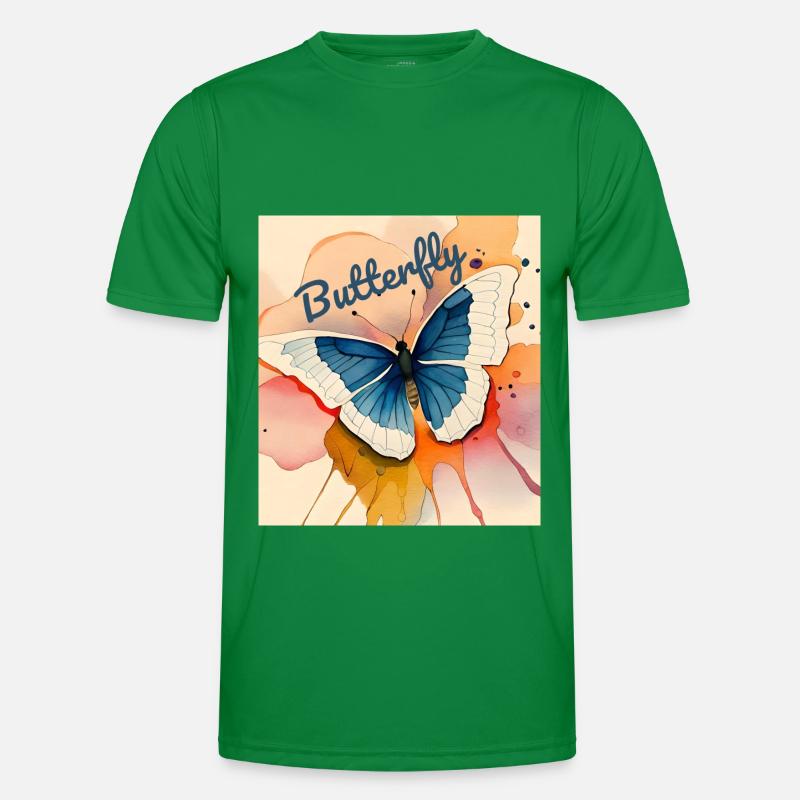 Butterflies pattern T-shirt sport Homme