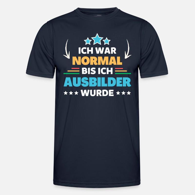 I was normal until I became an instructor - Men's Functional T-Shirt - navy