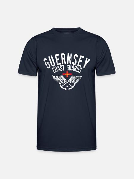 Guernsey coast guards - Men's Functional T-Shirt - navy