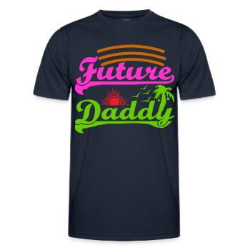 Vatertag Schwanger Lustig T-shirt - Männer Funktions-T-Shirt - Navy - Vorne - AI Model Male 178 dark (178cm)