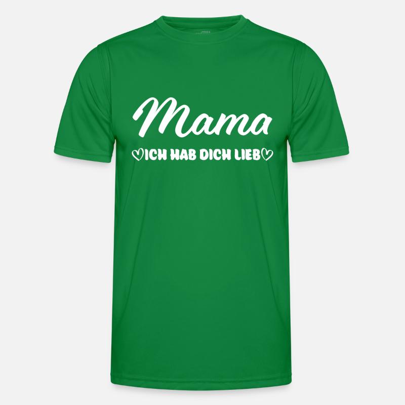Muttertag - Mama - Ich hab dich lieb Männer Funktions-T-Shirt