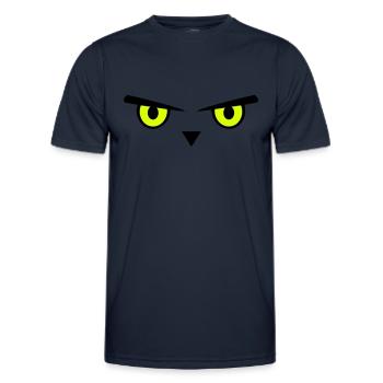 Eule, Augen, Emoji - Männer Funktions-T-Shirt - Navy - Vorne - AI Model Male 178 dark (178cm)