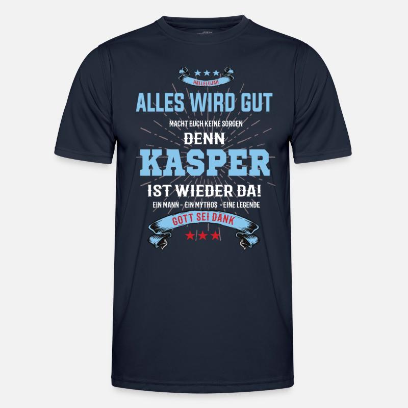 Alles wird gut denn Kasper Ist da T-Shirt Männer Funktions-T-Shirt